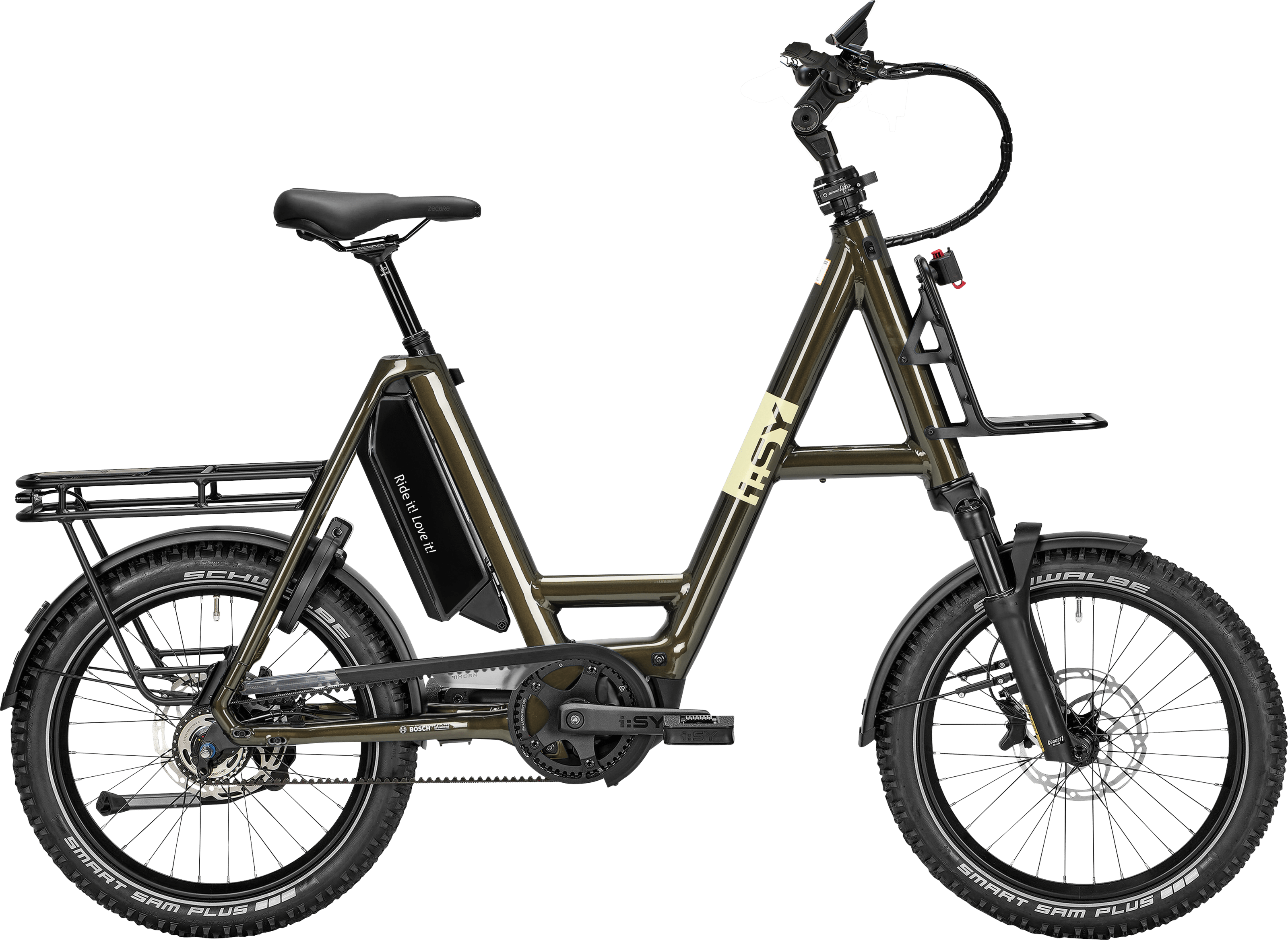 i:SY XXL E5 ZR F CX Adventure grün | 800WH | E-Bike Kompakt | 2026 | Freilauf