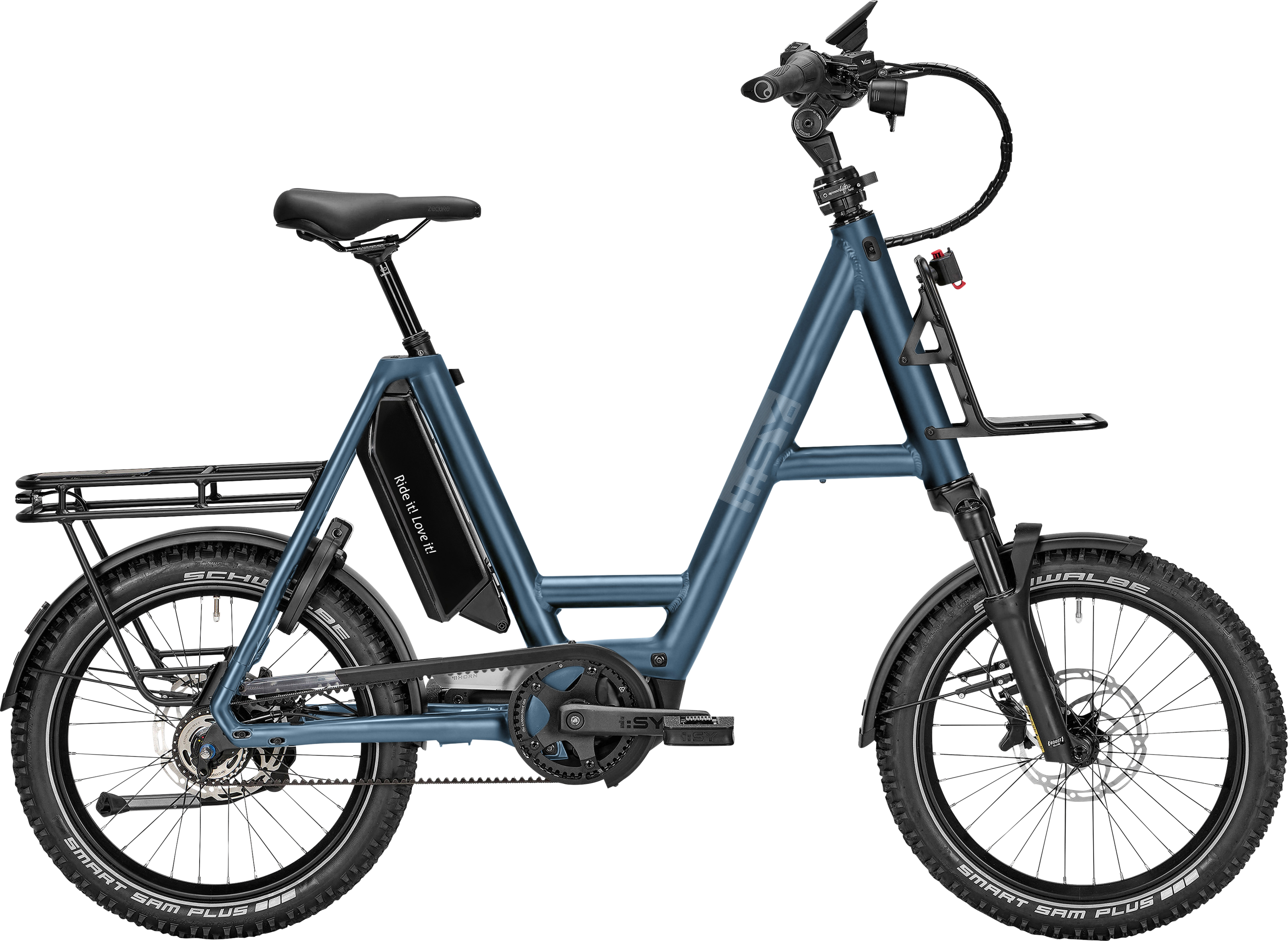 i:SY XXL E5 ZR F CX Adventure blau | 800WH | E-Bike Kompakt | 2025 | Freilauf