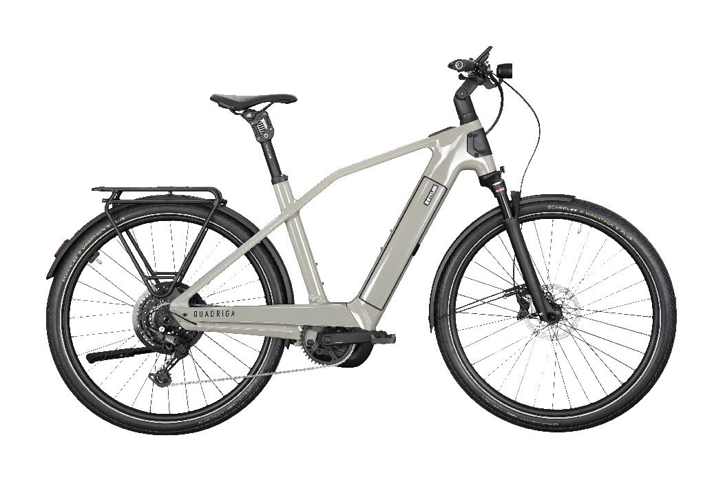 Kettler QUADRIGA CX10 grau (hell) | 800WH | E-Bike Herren Trekking