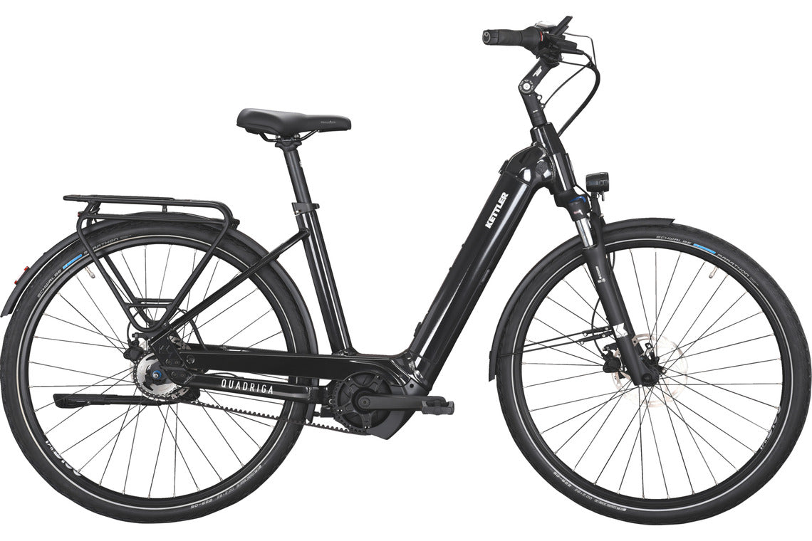 Kettler QUADRIGA P5 BELT RT schwarz | 625WH | E-Bike Damen City | 2024 | Rücktritt