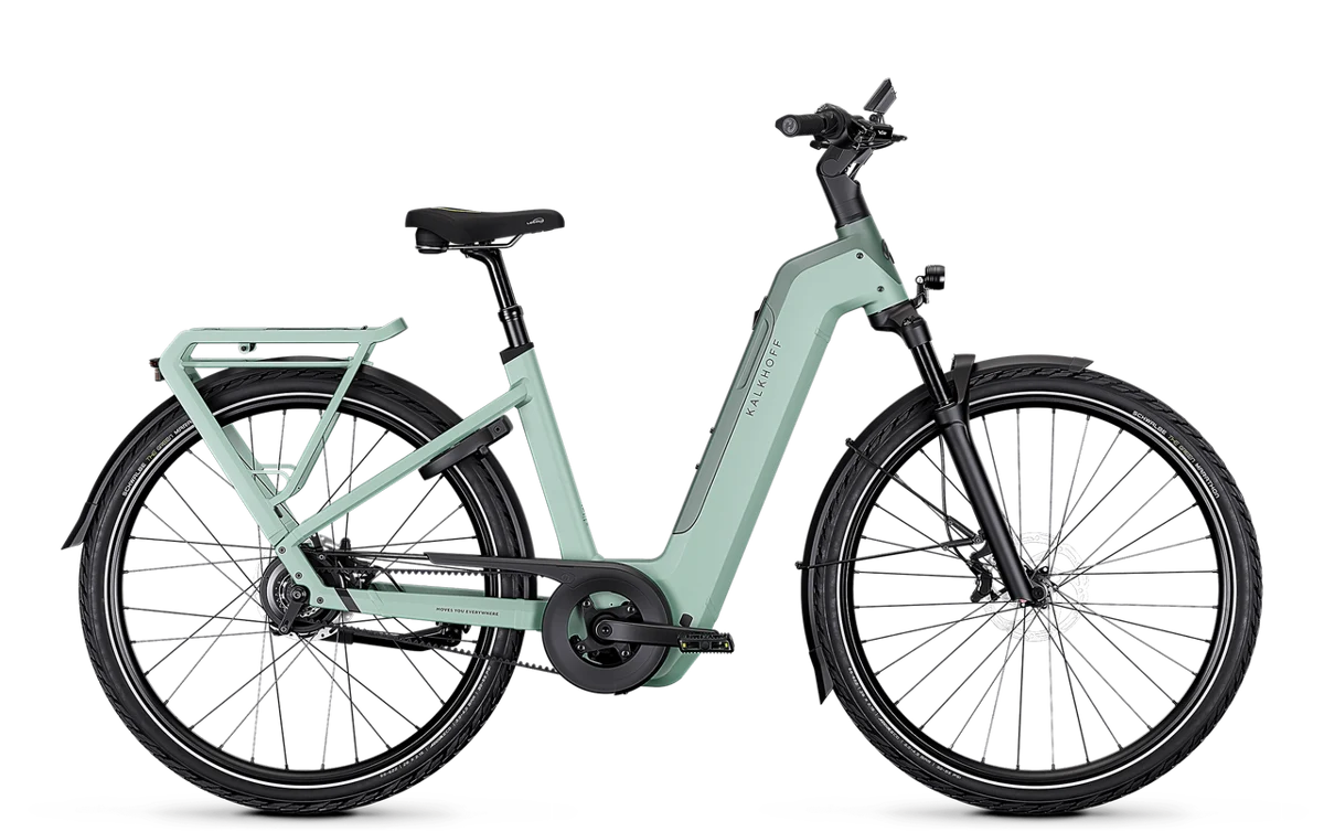 Kalkhoff IMAGE 5+ ADVANCE grün | 800WH | E-Bike Damen City | 2026 | Enviolo