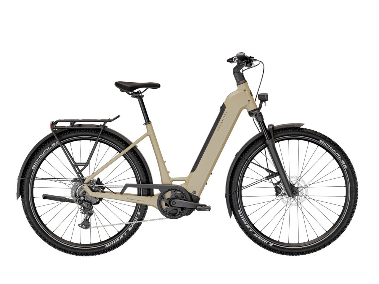 kalkhoff e bike damen trekking / touring ENTICE 3 SEASON beige | 540WH | E-Bike Im Test - Das Category:Fahrräder 20 Zoll bis 24 Zoll_LED Rücklicht mit Standlicht Rahmenhöhe:54cm