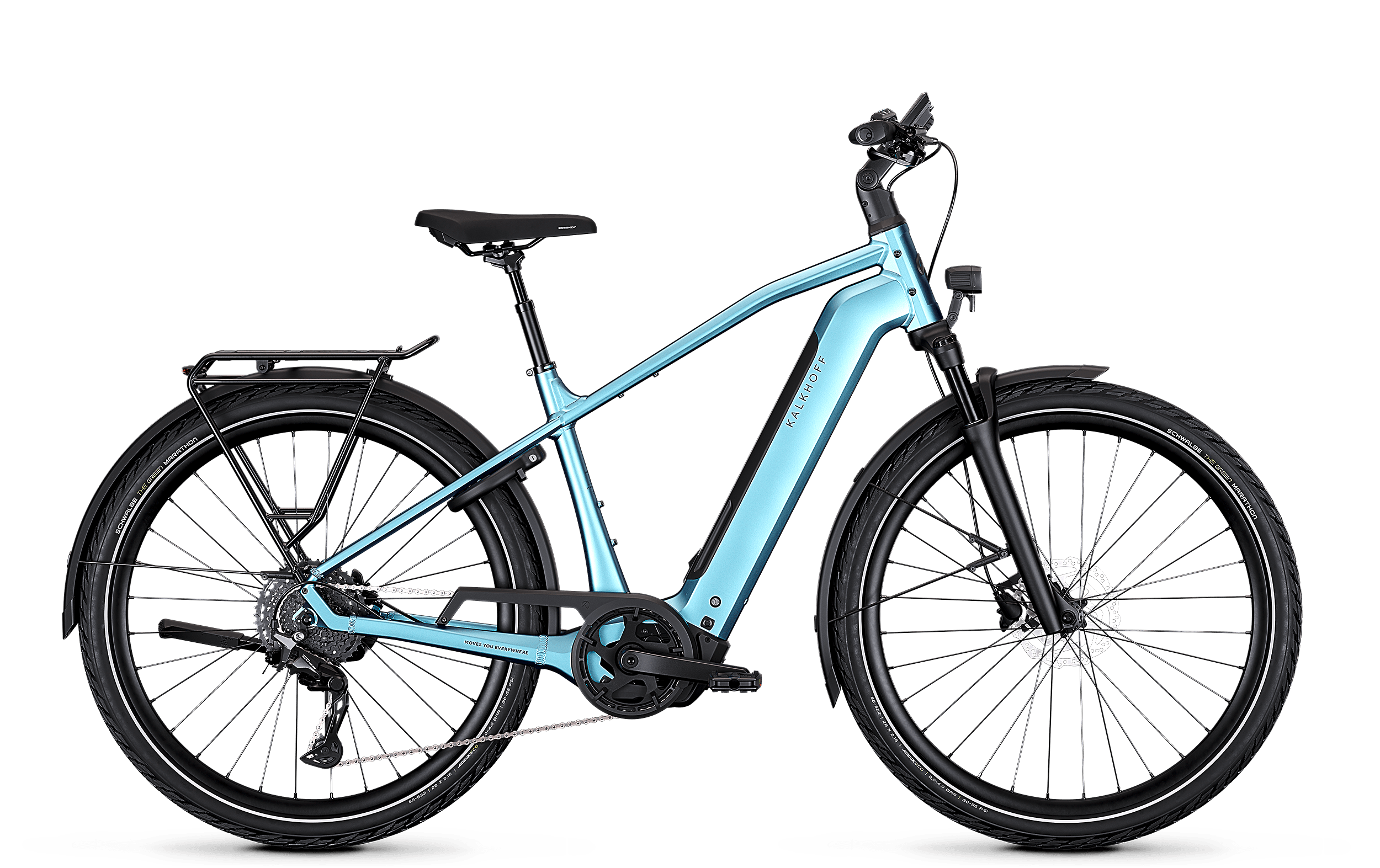 Kalkhoff ENDEAVOUR 3 EXCITE blau (hell) | 600WH | E-Bike Herren Trekking | 2026 | Kettenschaltung