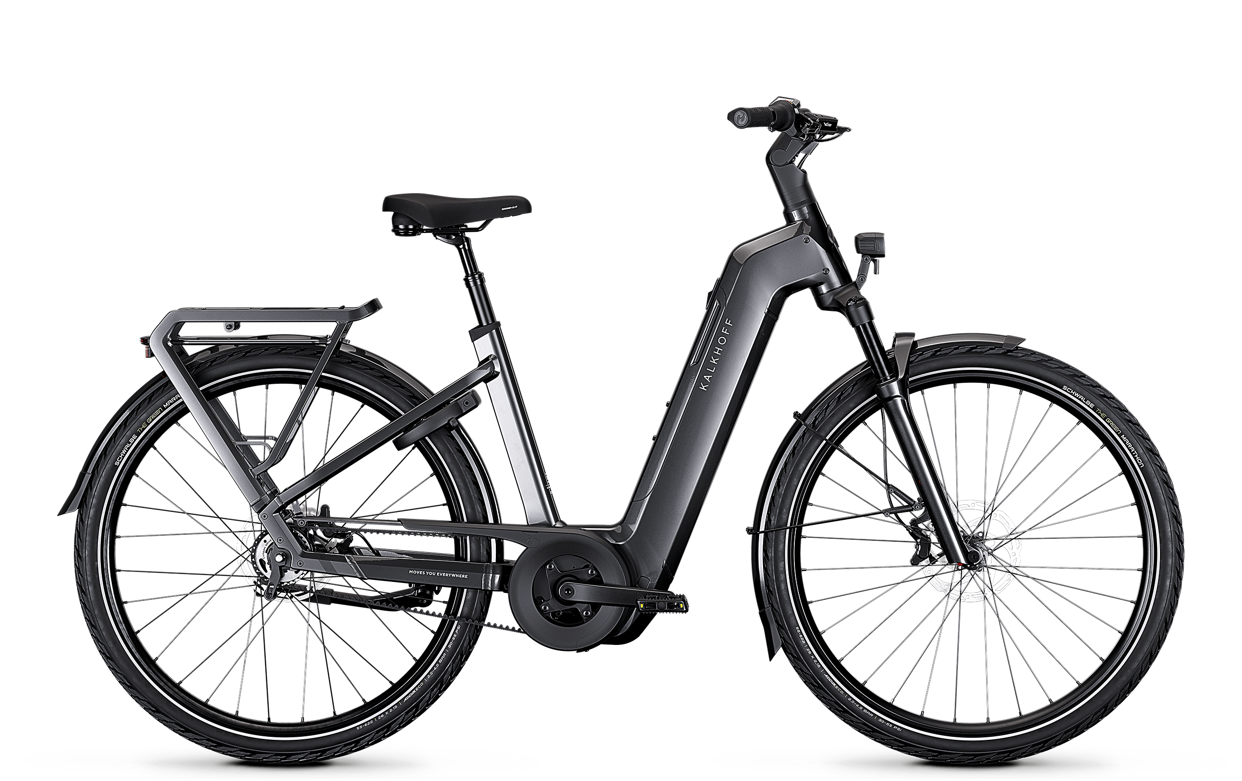 Kalkhoff IMAGE 5+ MOVE FL schwarz | 800WH | E-Bike Damen City | 2026 | Freilauf