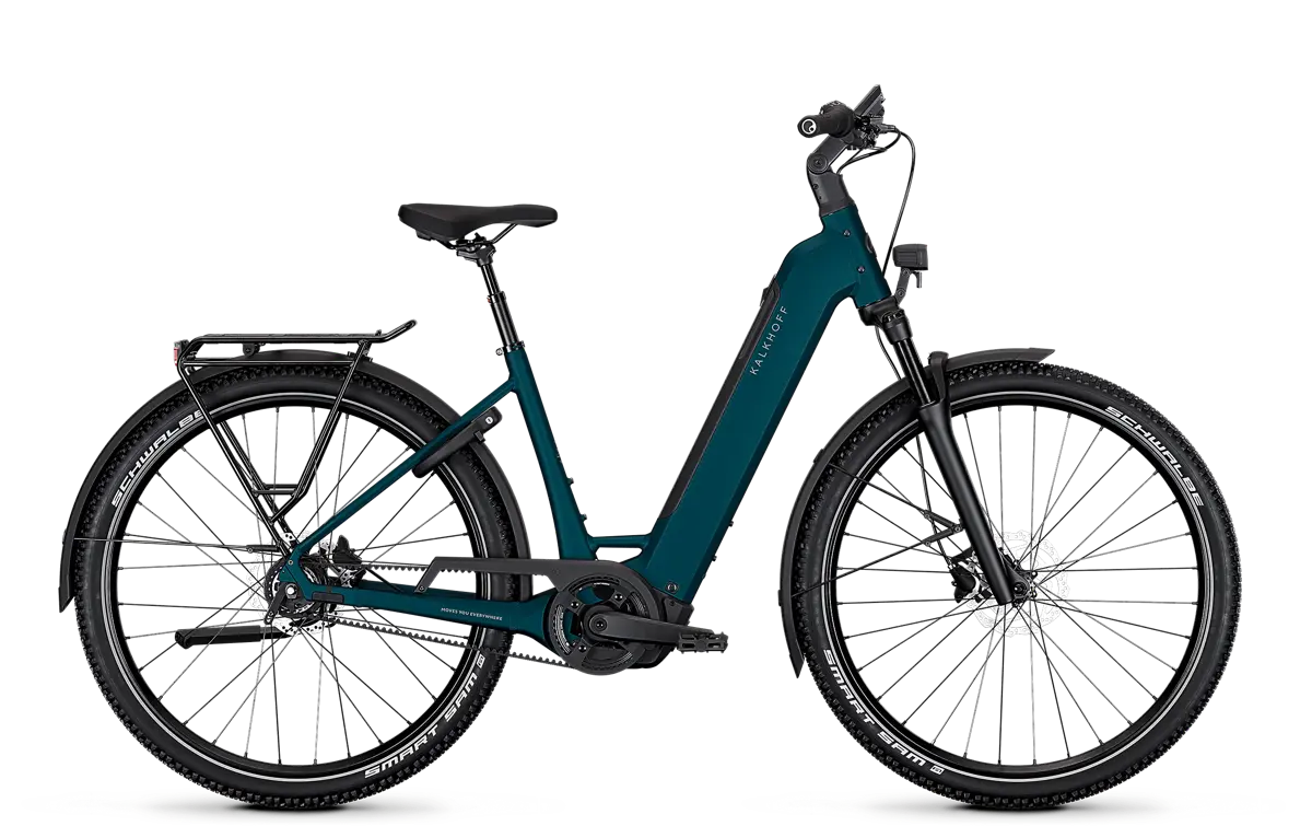 Kalkhoff ENTICE 3 EXCITE BELT grün | 600WH | E-Bike Damen Trekking | 2026 | Freilauf