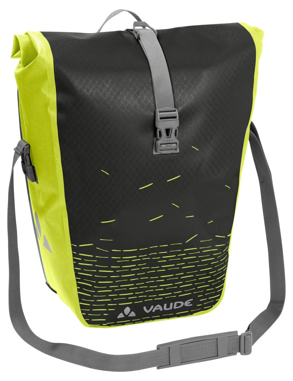 Vaude Fahrradtasche Aqua Back Print Single 24L schwarz / grün
