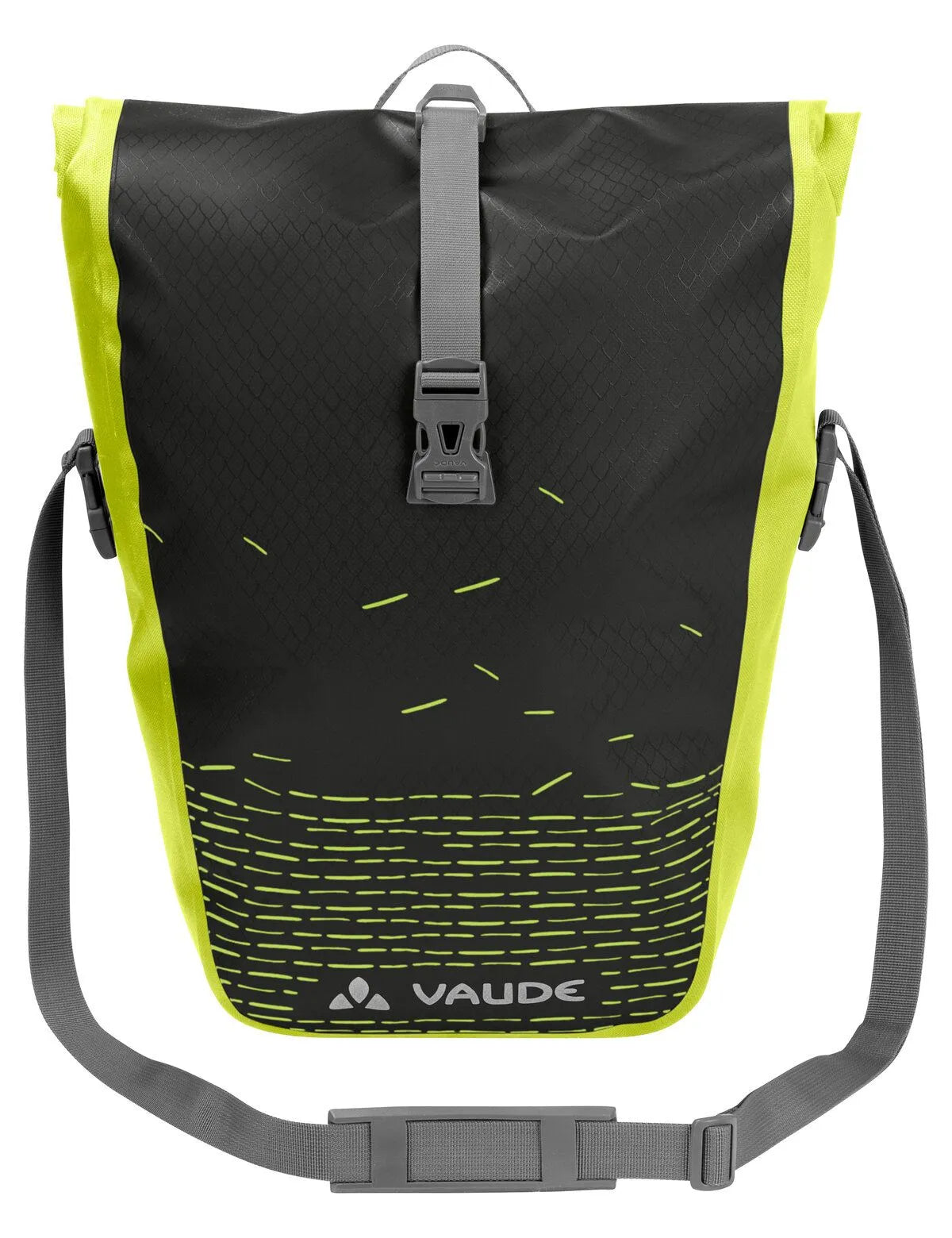 Vaude Fahrradtasche Aqua Back Print Single 24L schwarz / grün