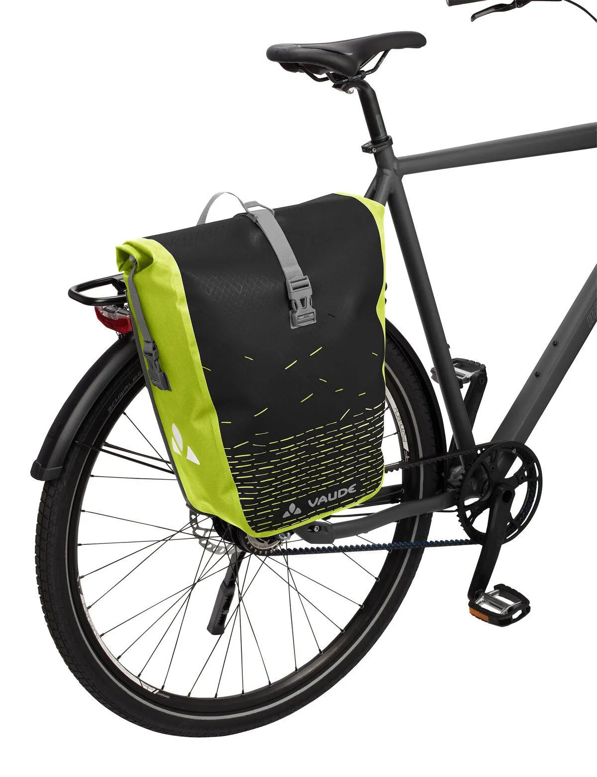 Vaude Fahrradtasche Aqua Back Print Single 24L schwarz / grün