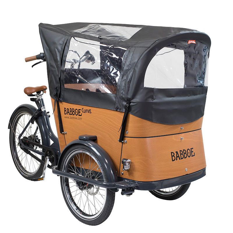 Babboe Regenverdeck Curve schwarz