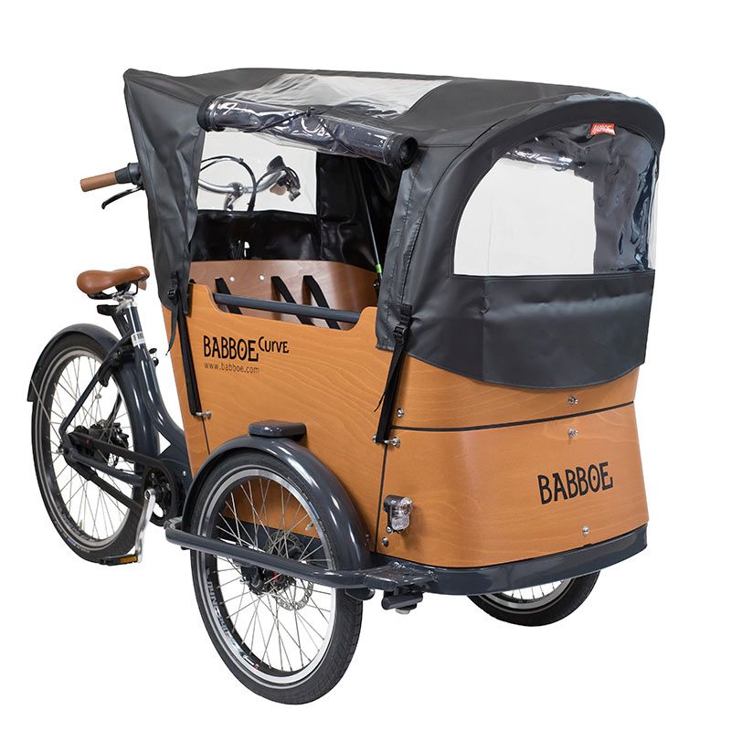 Babboe Regenverdeck Curve schwarz