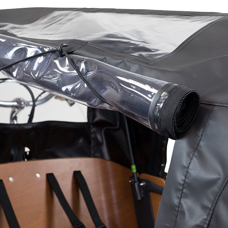 Babboe Regenverdeck Curve schwarz