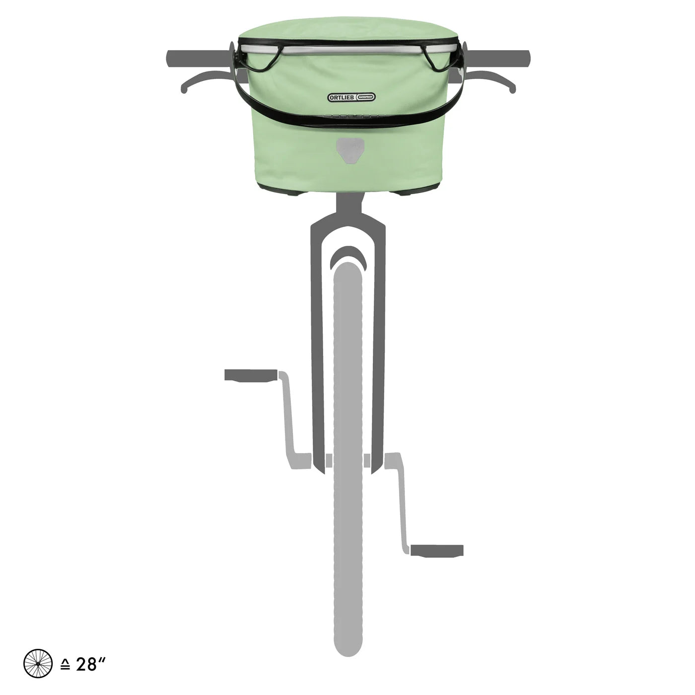 Up-Town City Pistachio Lenkerkorb wasserdicht