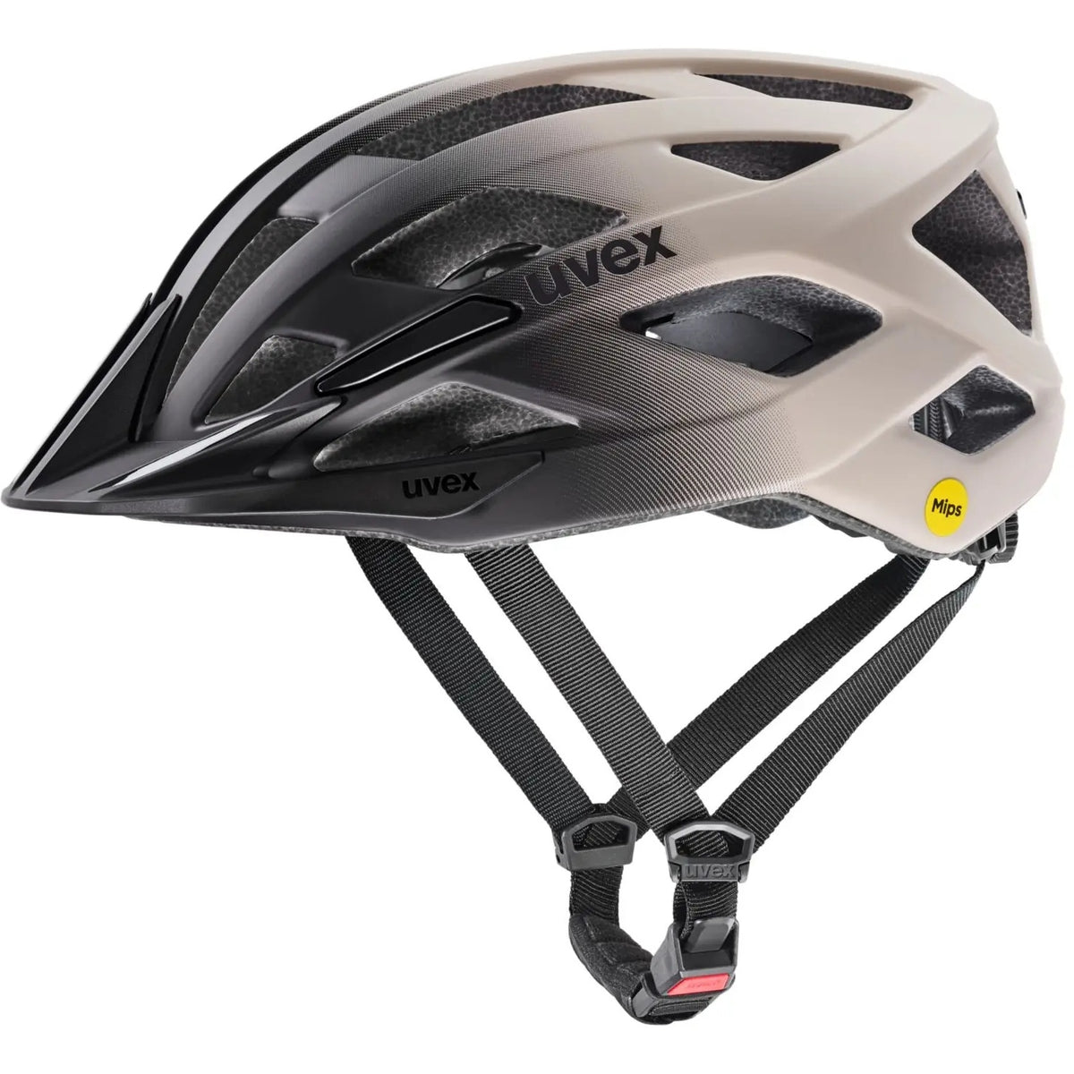 uvex i-vo cc mips fahrrad helm matt grau 2023 Uvex Helm i-vo 2 MIPS warm grey-black matt Gr. M 52-57cm