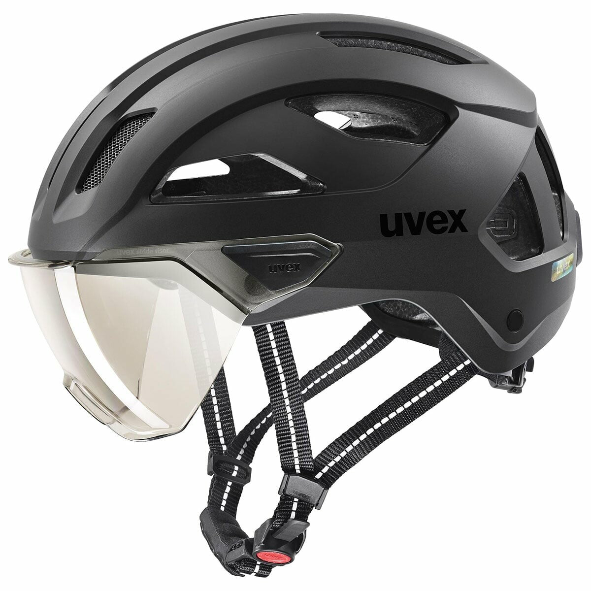 Uvex Helm stride visor black matt Gr. L 56-59cm