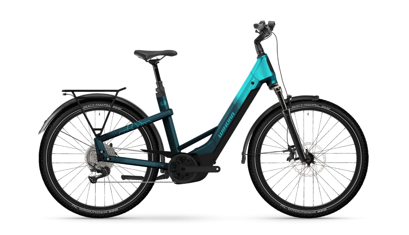 Winora Yakun X12 blau | 800WH | E-Bike Damen Trekking | 2025 | Kettenschaltung