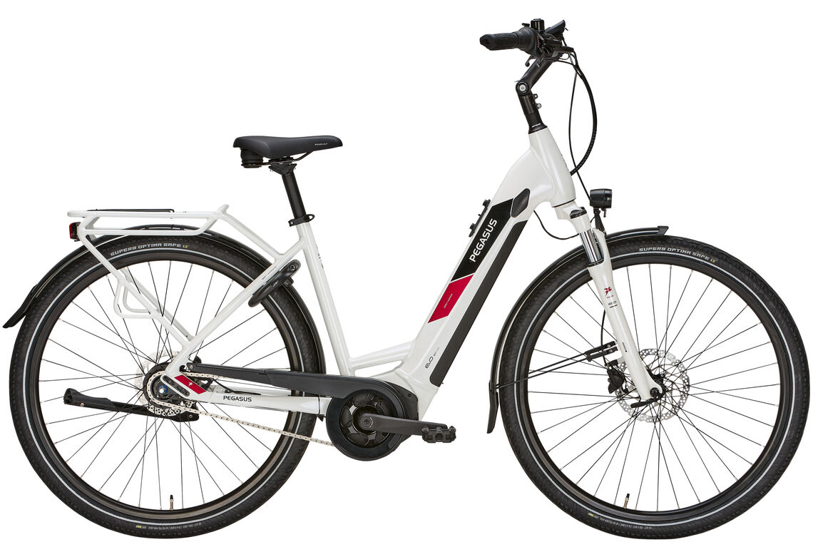 Pegasus Solero Evo 8 R 26 weiß | 500WH | E-Bike Damen City | 2023 | Rücktritt-Nabe