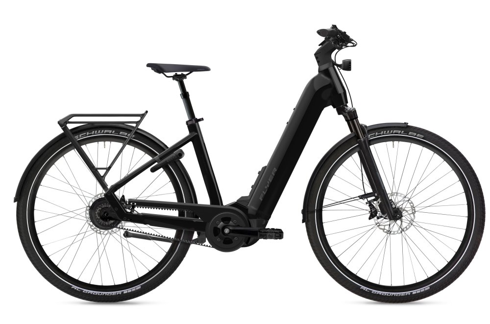 Flyer Upstreet 7.23 schwarz | 750WH | E-Bike Damen Trekking | 2024 | Enviolo