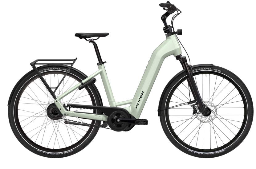 Flyer Gotour 5.43 grün | 750WH | E-Bike Damen Trekking | 2024 | Freilauf-Nabe