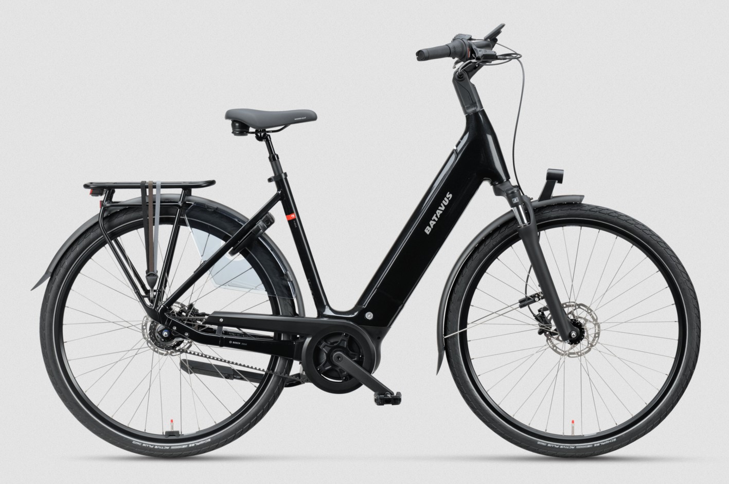 Batavus Finez E-go® Power Exclusive schwarz | 750WH | E-Bike Damen Trekking | 2024 | Freilauf-Nabe
