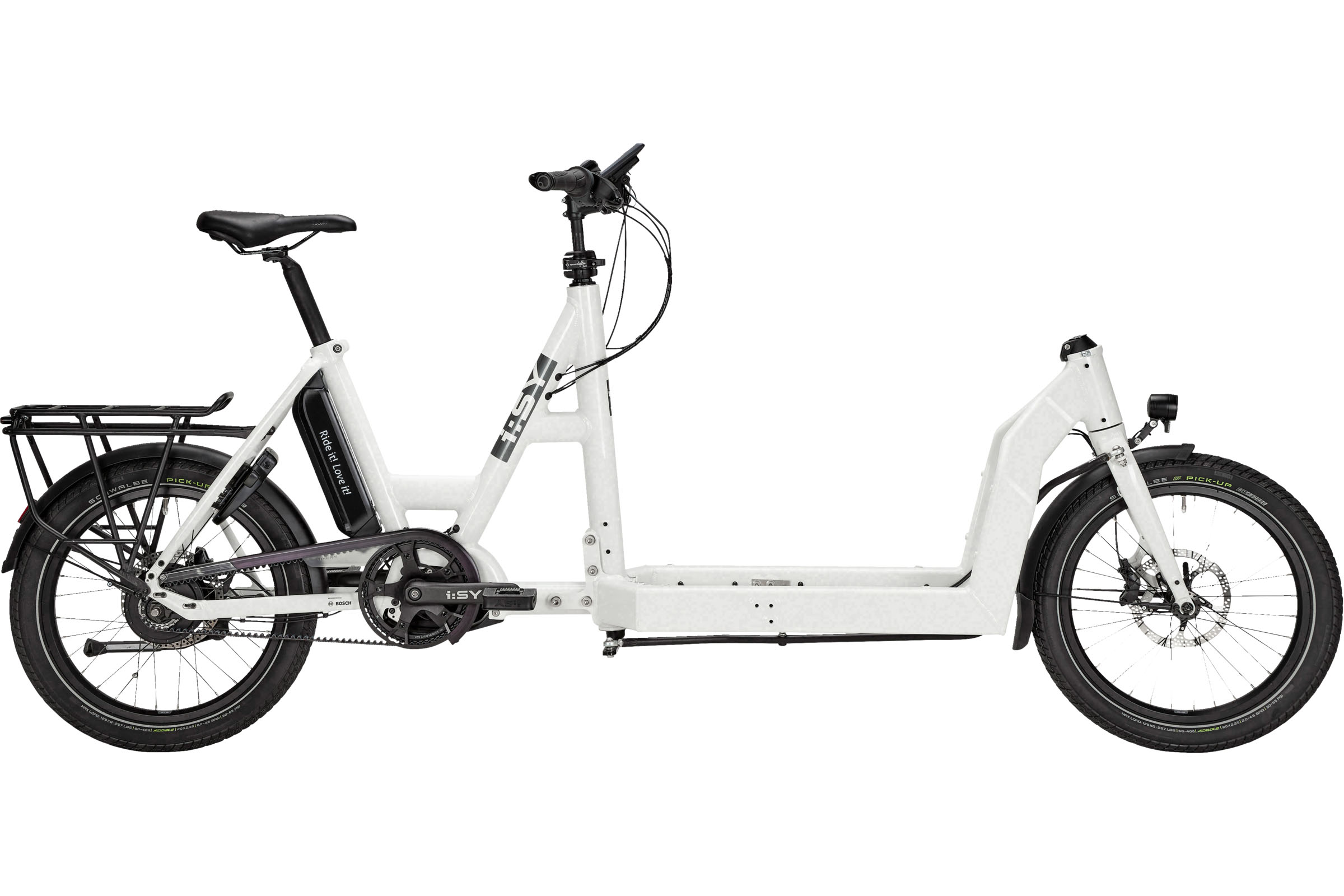 i:SY Cargo N3.8 ZR Maxi weiß | 545WH | E-Lastenrad | 2023 | Enviolo