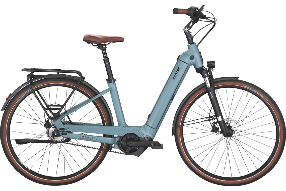 Kettler QUADRIGA P5 BELT RT blau (hell) | 625WH | E-Bike Damen City | 2024 | Rücktritt-Nabe