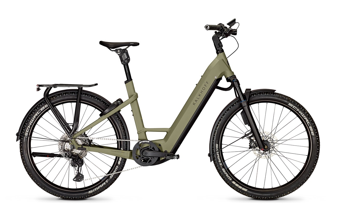 Kalkhoff ENTICE 7.B ADVANCE+ ABS grün | 750WH | E-Bike Damen Trekking | 2024 | Kettenschaltung