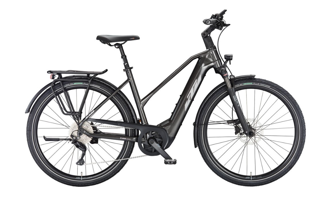 KTM MACINA STYLE 740 grau | 750WH | E-Bike Damen Trekking | 2024 | Kettenschaltung