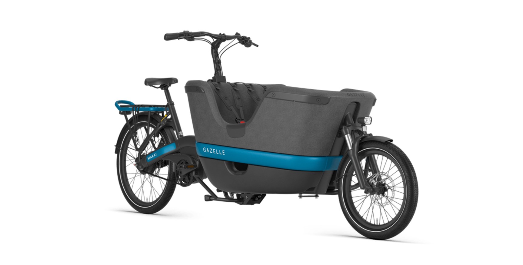 Gazelle Makki Load schwarz | 800WH | E-Lastenrad | 2025 | Enviolo