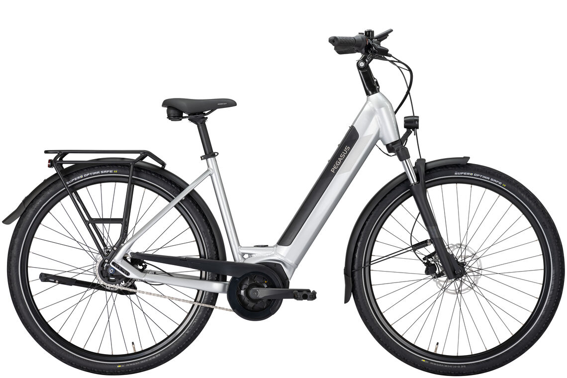 Pegasus SOLERO EVO 5F silber | 625WH | E-Bike Damen City | 2024 | Freilauf-Nabe