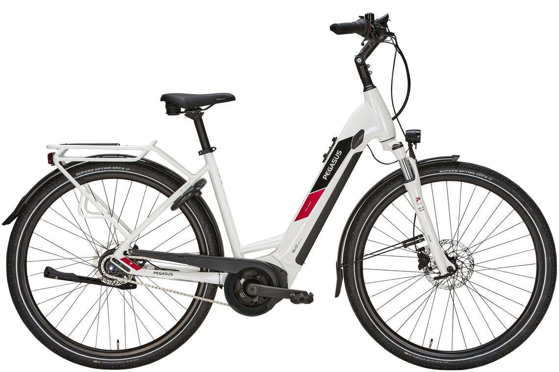 Pegasus Solero Evo 8 R weiß | 500WH | E-Bike Damen City | 2024 | Rücktritt-Nabe