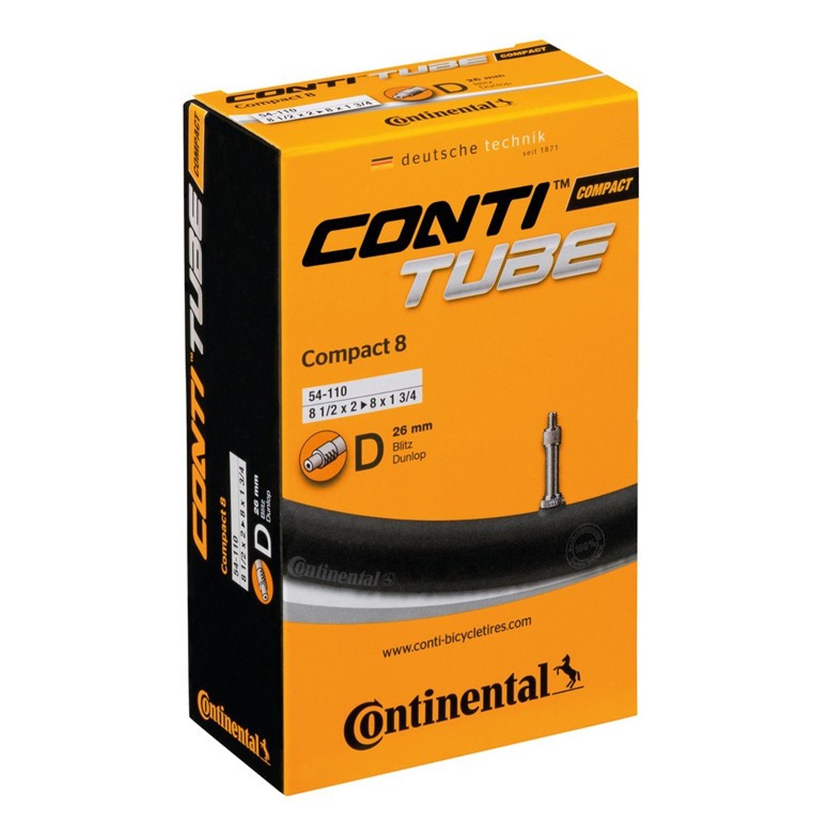 Continental Schlauch Compact 8" D26 RE 54-110 Dunlop Ventil