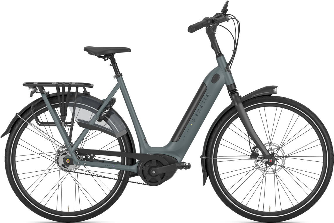 Gazelle Grenoble C5 HMB blau | 500WH | E-Bike Damen City | 2024 | Freilauf-Nabe