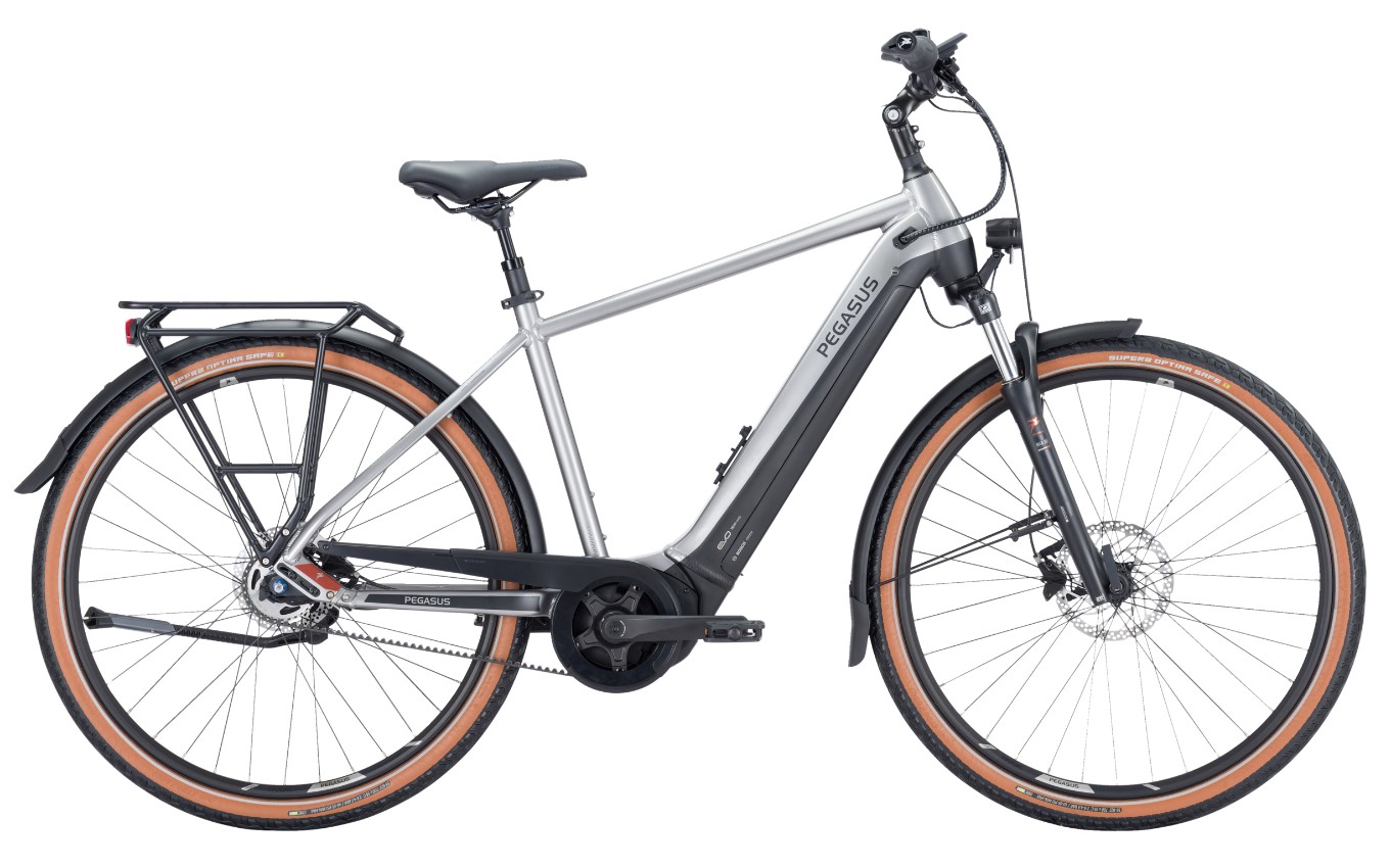 Pegasus Premio Evo 5 R Belt silber | 625WH | E-Bike Herren Trekking | 2024 | Rücktritt-Nabe