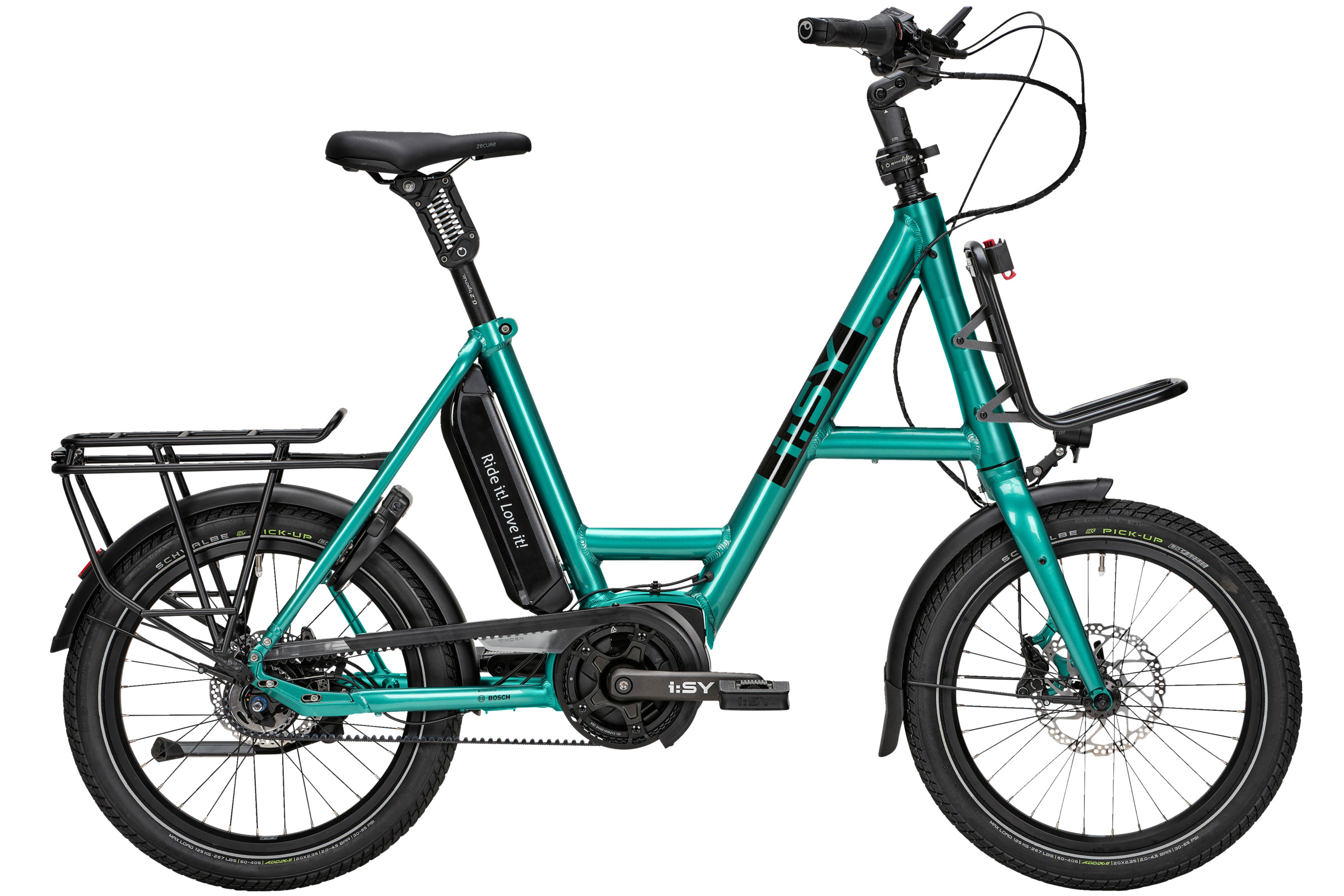 i:SY XXL E5 ZR F Comfort grün | 545WH | E-Bike Kompakt | 2024 | Freilauf-Nabe