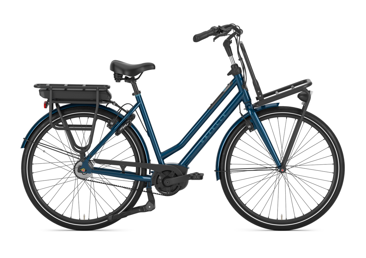 Gazelle HeavyDutyNL C5 HMB Smart blau | 500WH | E-Bike Damen City | 2025 | Freilauf-Nabe