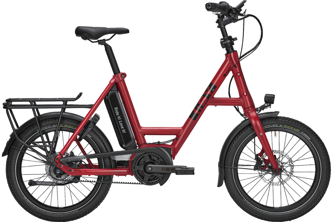 i:SY E5 ZR F rot | 545WH | E-Bike Kompakt | 2024 | Freilauf-Nabe