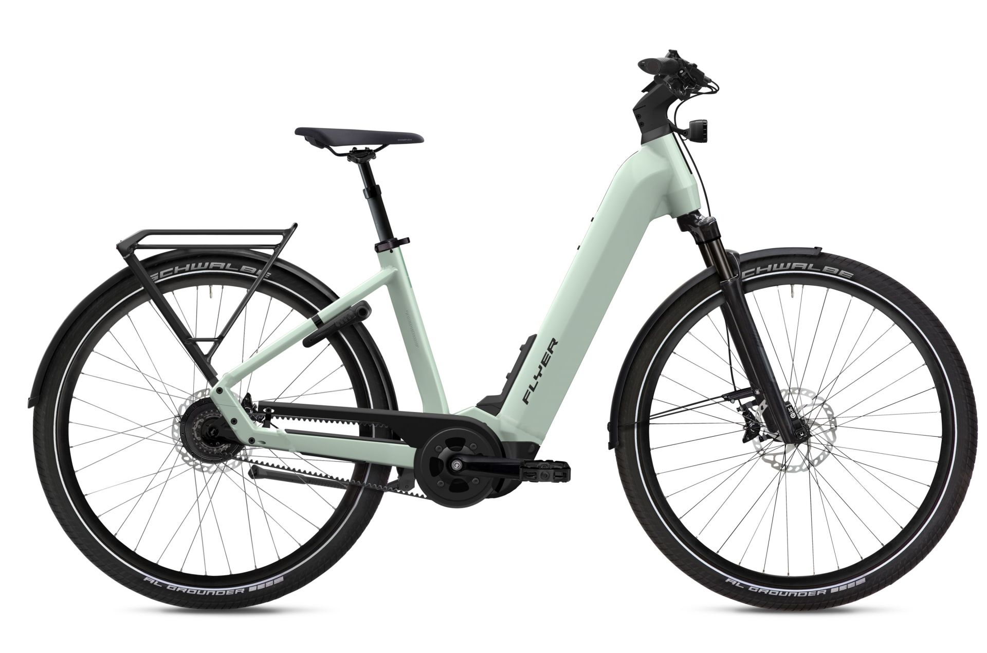 Flyer Upstreet 7.43 grün | 750WH | E-Bike Damen Trekking | 2024 | Freilauf-Nabe