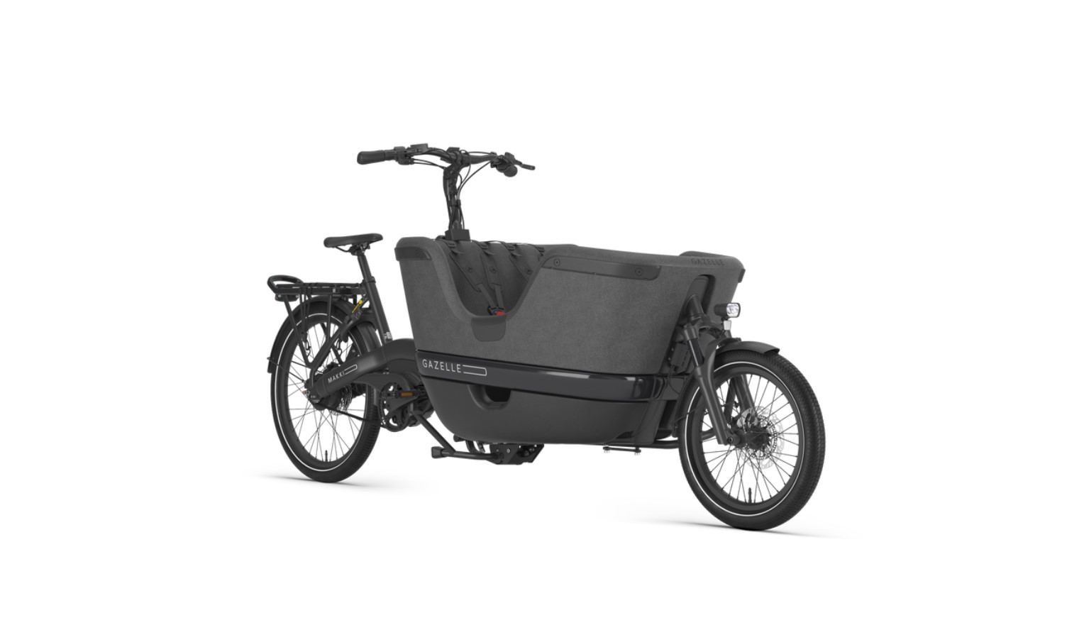 Gazelle Makki Travel schwarz | 800WH | E-Lastenrad | 2024 | Enviolo