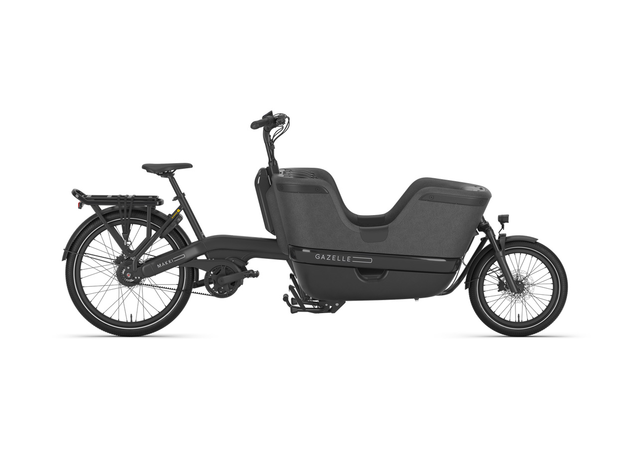 Gazelle Makki Travel schwarz | 800WH | E-Lastenrad | 2024 | Enviolo