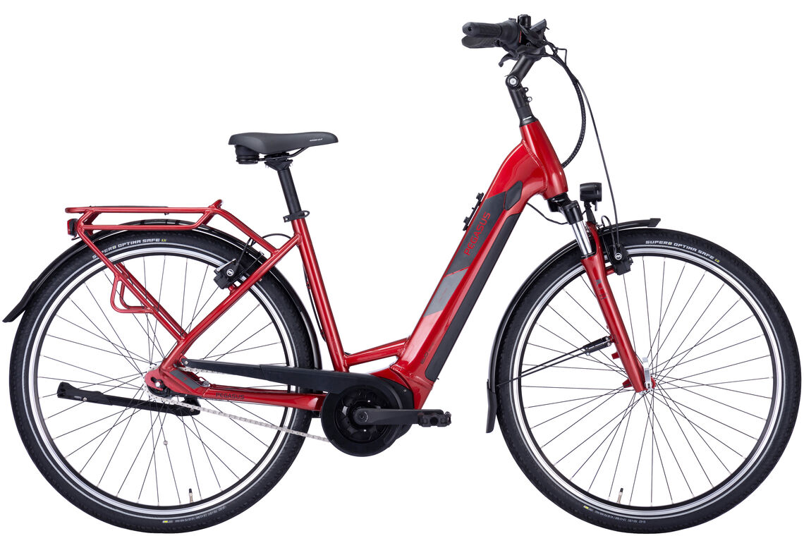 Pegasus Solero Evo 7 R Plus rot | 500WH | E-Bike Damen City | 2024 | Rücktritt-Nabe