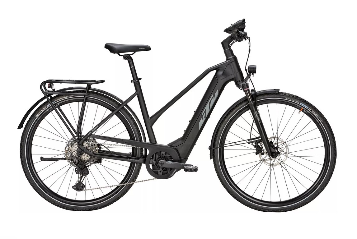 KTM POWER SPORT 11 PLUS schwarz | 750WH | E-Bike Damen Trekking | 2024 | Kettenschaltung