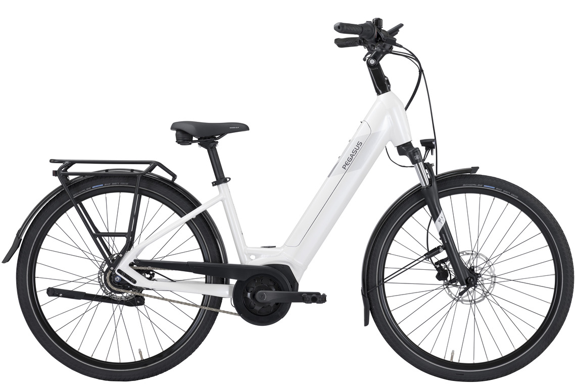 Pegasus SOLERO EVO 8R weiß | 500WH | E-Bike Damen City | 2024 | Rücktritt-Nabe