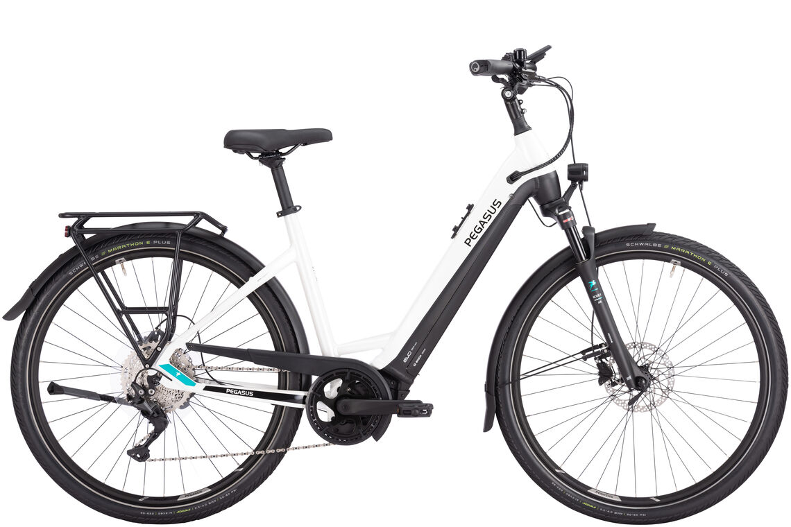 Pegasus Premio Evo 10 Lite weiß | 625WH | E-Bike Damen Trekking | 2024 | Kettenschaltung