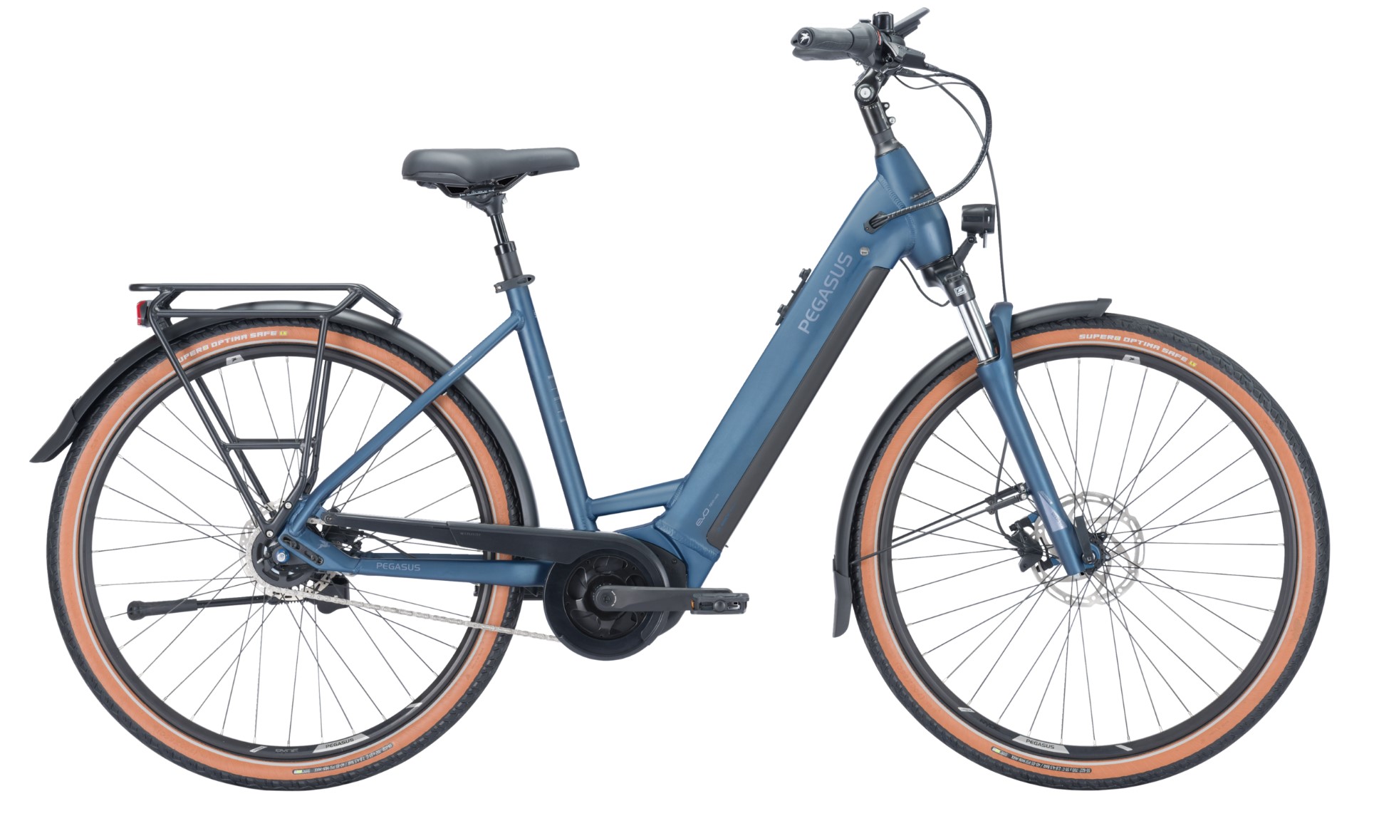 Pegasus Premio Evo 5 R blau | 500WH | E-Bike Damen City | 2024 | Rücktritt-Nabe