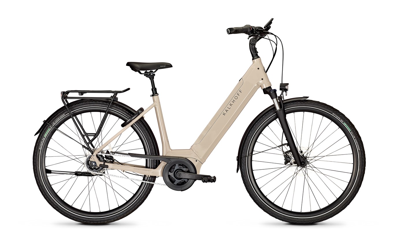 Kalkhoff IMAGE 3.B ADVANCE beige | 625WH | E-Bike Damen City | 2024 | Freilauf-Nabe