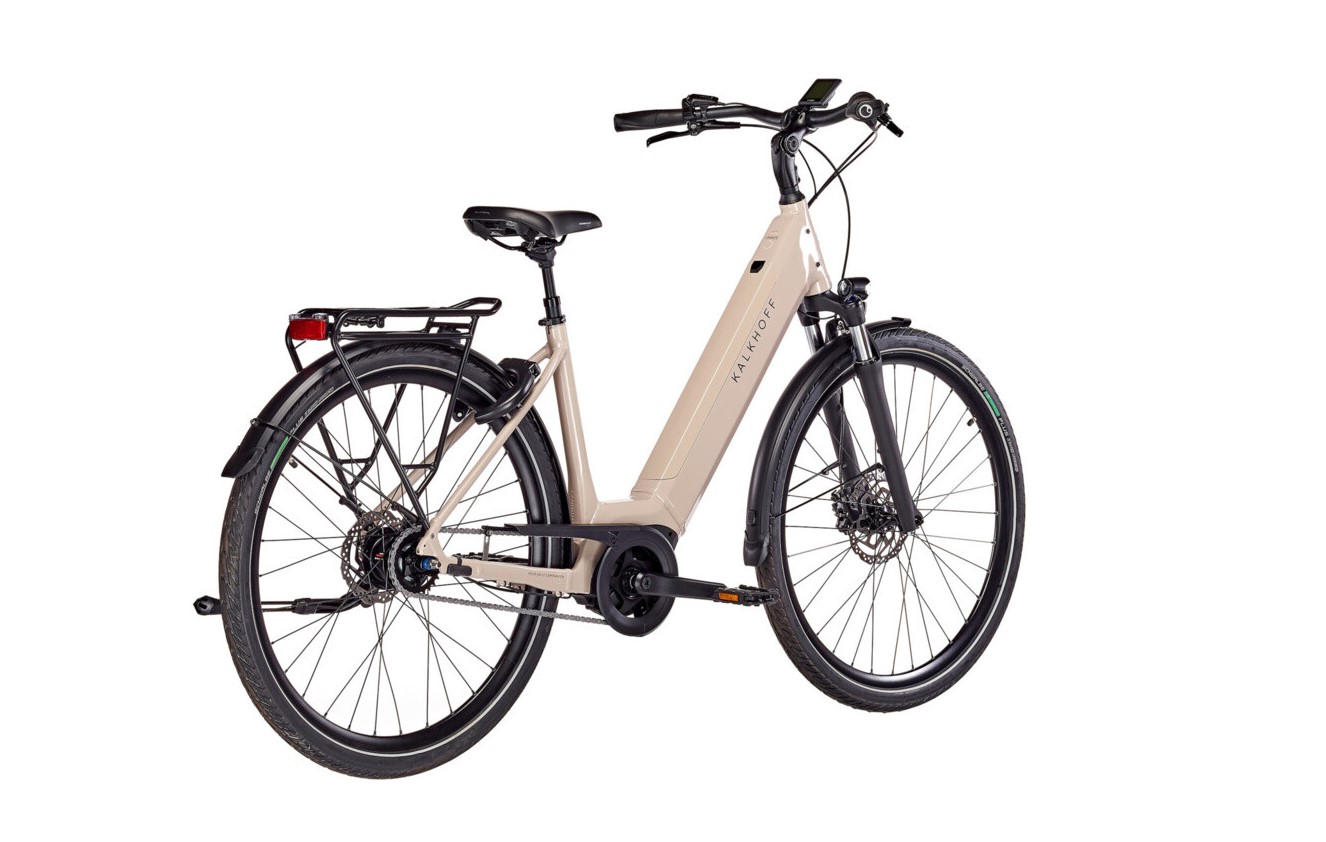 Kalkhoff IMAGE 3.B ADVANCE beige | 625WH | E-Bike Damen City | 2024 | Freilauf-Nabe