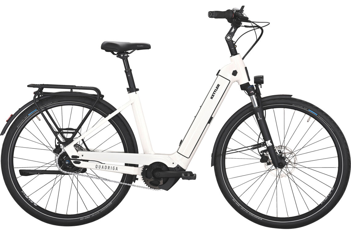 Kettler QUADRIGA P5 RT weiß | 625WH | E-Bike Damen City | 2024 | Rücktritt-Nabe