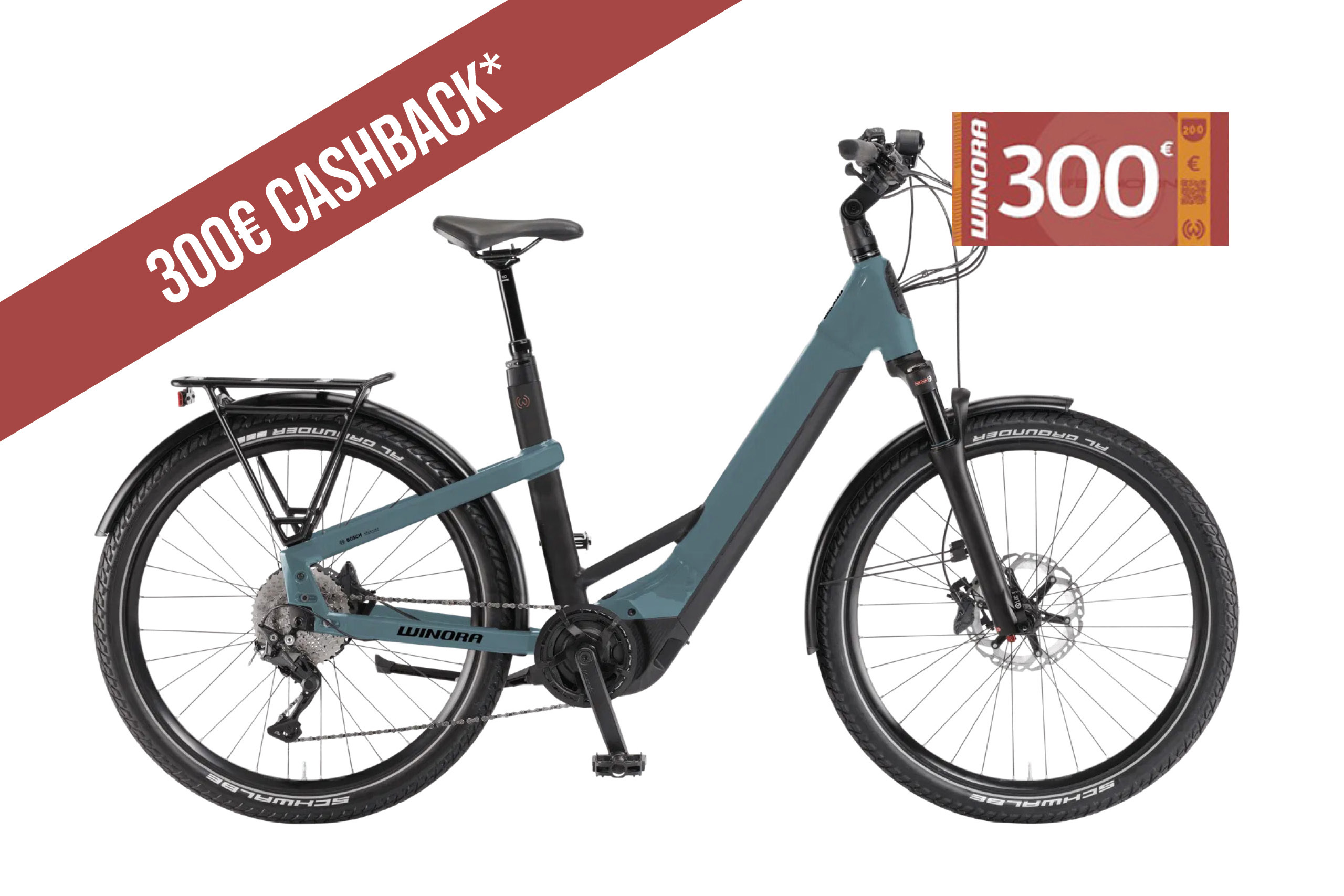 Winora Yakun X10 blau | 750WH | E-Bike Damen Trekking | 2024 | Kettenschaltung