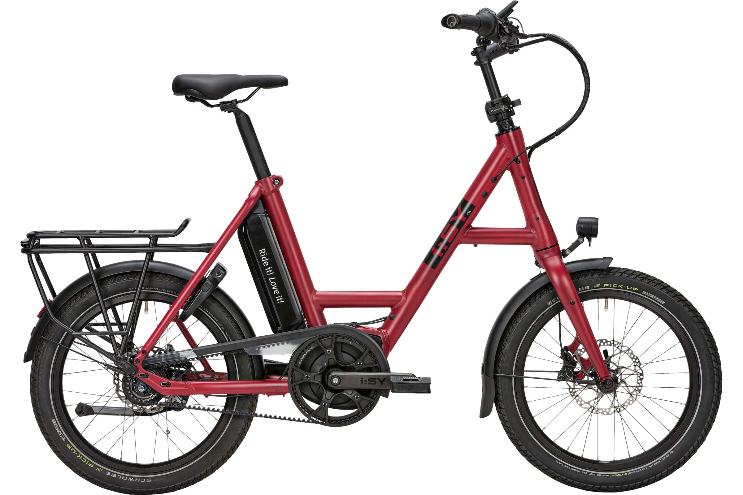 i:SY S8 ZR F rot | 545WH | E-Bike Kompakt | 2024 | Freilauf-Nabe