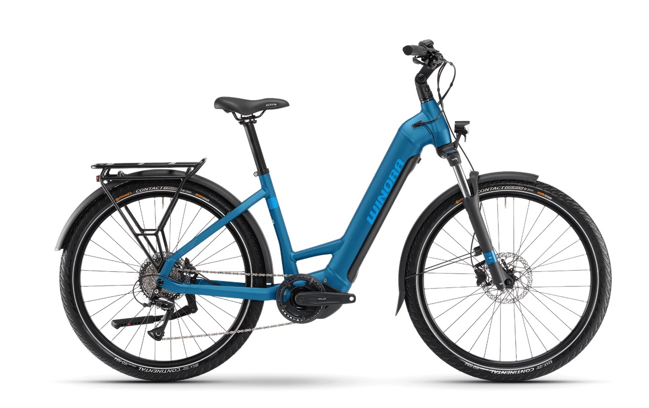 Winora Yucatan X8 blau | 720WH | E-Bike Damen Trekking | 2024 | Kettenschaltung
